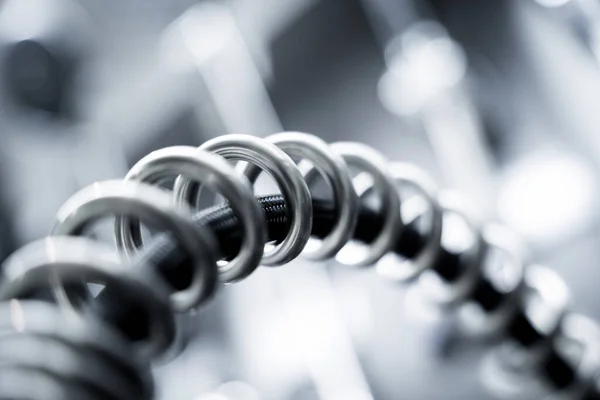 Rows Metal Water Taps Showroom Large Store — Stock Photo, Image