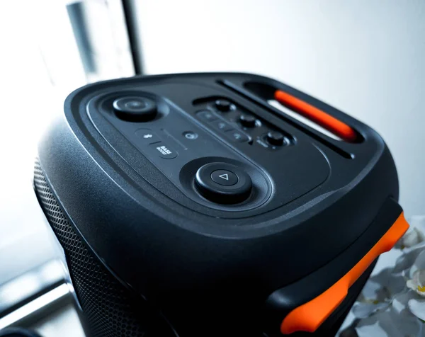 Rear View Speaker Amplifier Equalizer Music Studio — Foto de Stock