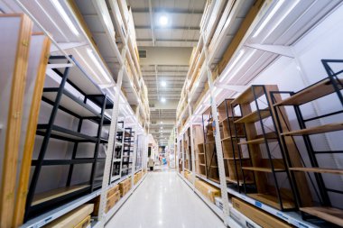 Department of large household appliances and furniture store