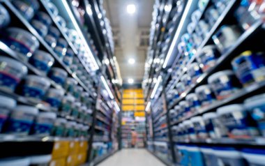 Department of large household appliances and paint store