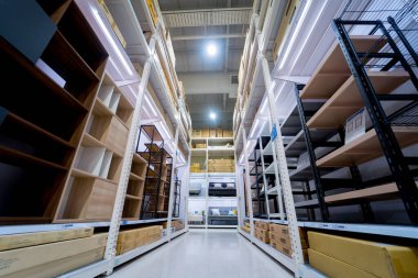 Department of large household appliances and furniture store