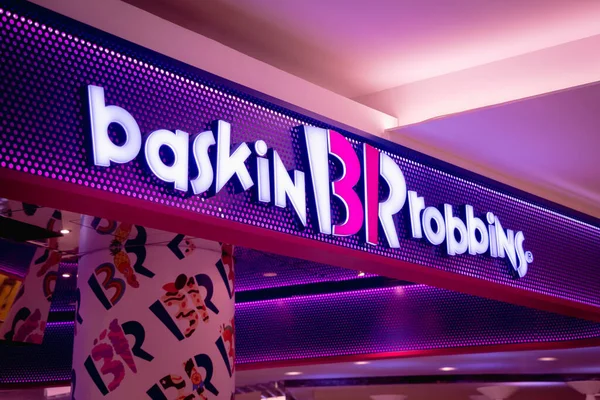 Kuala Lumpur Malaysia December 2022 Baskin Robbins Brand Retail Shop — Stock Photo, Image