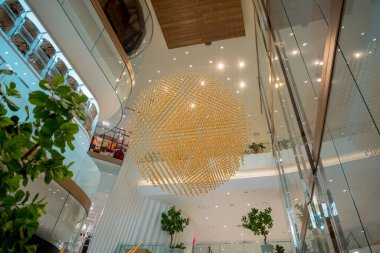 BANGKOK, THAILAND - 07 Ağustos 2023: Nehir kenarındaki iç görünüm