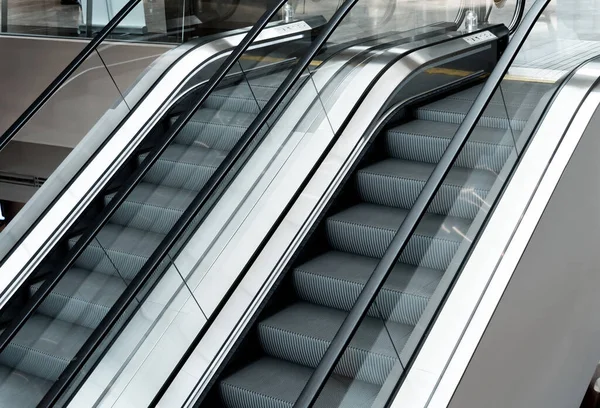 Modern Automatic Escalator System Shopping Mall — Stock Photo, Image