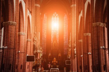 Eski Avrupa Katolik Kilisesi 'nin ana kabuğunun içi..