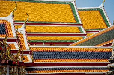 BANGKOK, THAILAND - 07 Ağustos 2023: Bangkok Tayland 'daki Budist Tapınağı.