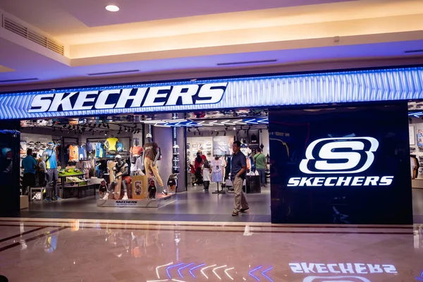 Kuala Lumpur Malaysia Декабря 2022 Вывеска Логотипа Магазина Skechers Витрине — стоковое фото
