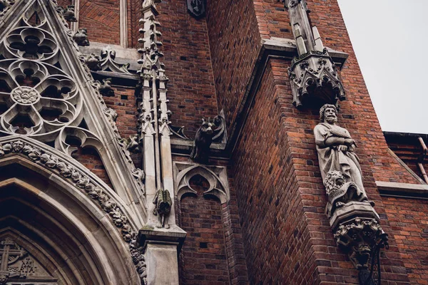 stock image Architectural detail of the olds gothic cathedral in Europe.