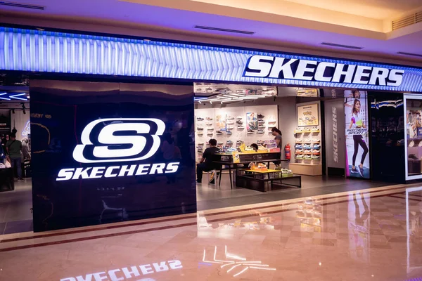 Kuala Lumpur Malaysia December 2022 Skechers Brand Retail Shop Logo — Stock Photo, Image