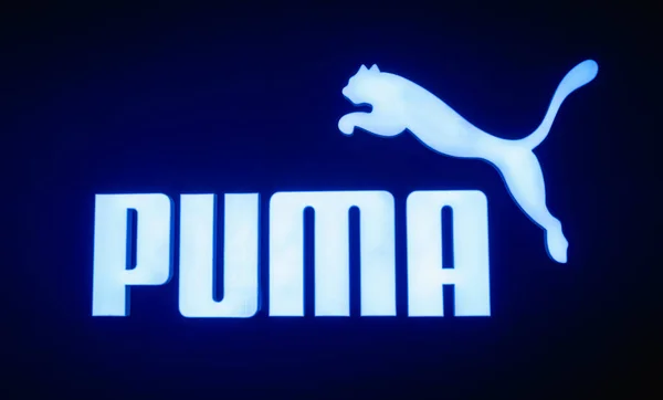 Kuala Lumpur Malasia Diciembre 2022 Puma Brand Retail Shop Logo —  Fotos de Stock