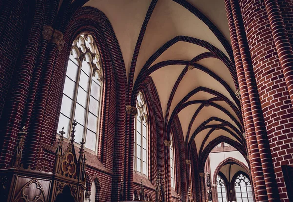 Interior Main Nave Old European Catholic Church — Stock Photo, Image