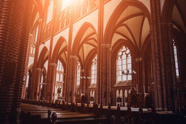 Eski Avrupa Katolik Kilisesi 'nin ana kabuğunun içi..