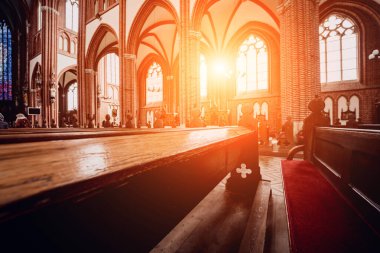 Eski Avrupa Katolik Kilisesi 'nin ana kabuğunun içi..