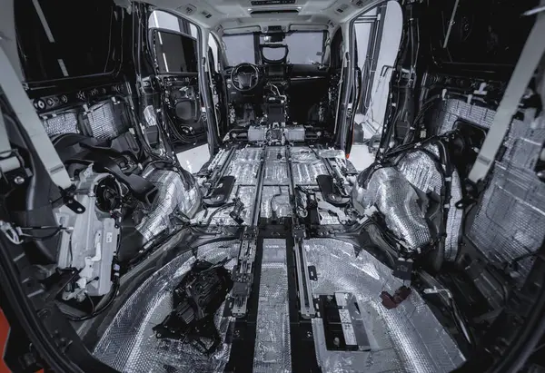 防音材料および車の内部の死者 — ストック写真