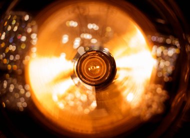 decorative lamps background at the showroom of a large store.