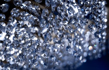 decorative lamps background at the showroom of a large store.