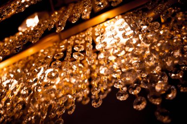 decorative lamps background at the showroom of a large store.