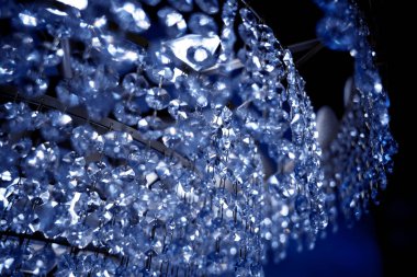 decorative lamps background at the showroom of a large store.