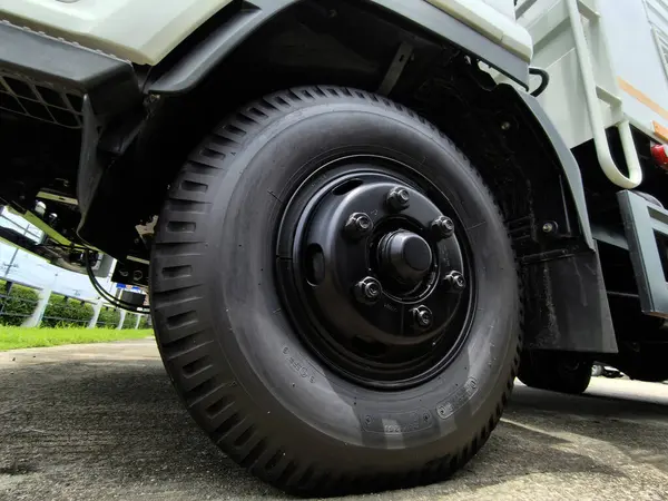 stock image Truck are parked beside each other in a parking area.