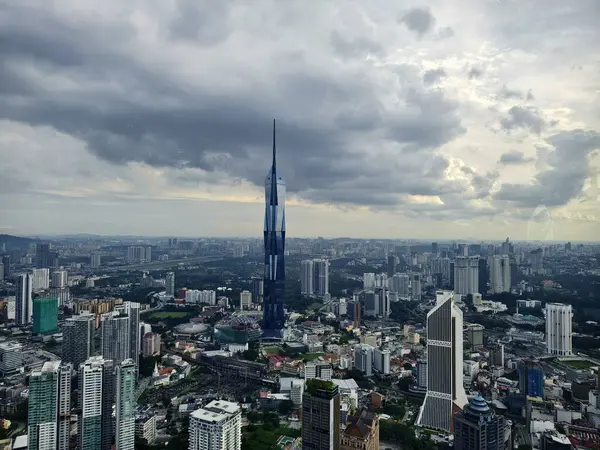KUALA LUMPUR, MALAYSIA - 28 AĞUSTOS 2024: Kuala Lumpur 'un hava manzarası.
