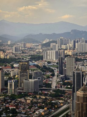 KUALA LUMPUR, MALAYSIA - 28 AĞUSTOS 2024: Kuala Lumpur 'un hava manzarası.