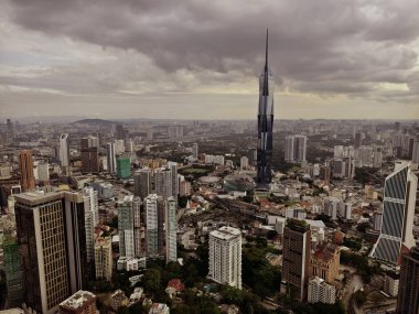 KUALA LUMPUR, MALAYSIA - 28 AĞUSTOS 2024: Kuala Lumpur 'un hava manzarası.
