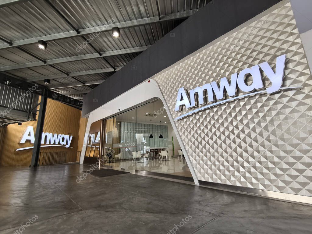 MAY 08, 2025 - PHUKET, THAILAND: The retail shop-office of the Amway company.