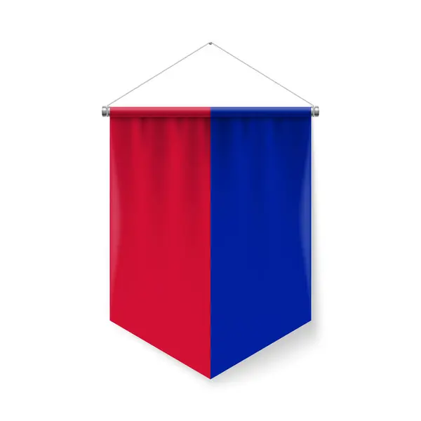 Bandera Vertical Haití Como Icono Sobre Fondo Blanco Con Efectos Gráficos Vectoriales