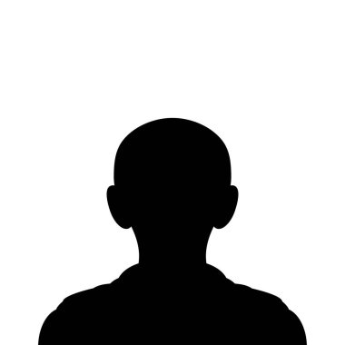 Öntanımlı Avatar Siluet Çocuk Profili Simgesi. Kişi Simgesi İllüstrasyonu. Beyaz Arkaplanda İzole Edilmiş