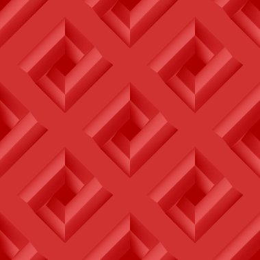 Geometrik Modern Moda Modeli. Kusursuz Kızıl Arkaplan. Web, Duvar Kağıdı, Kumaş, Paket, Kağıt, Yazdırma İçin Soyut Doku