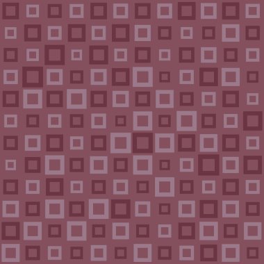 Küçük ve Büyük Kareli Soyut Geometrik Desen. Arkaplan için Tasarım Elemanı, Web Afişleri veya Kahverengi Renkli Duvar Kağıdı