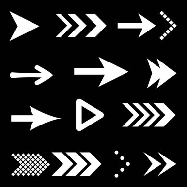 Düz Beyaz Ok Simgesi. İzole edilmiş Ok Simgesi Geri ve Sonraki Kullanıcı Arayüzü Simgeleri Koleksiyonunu Ayarla. Geri Al ve Tekrarı Düz Koleksiyonu. Siyahın Önceki veya İlerisi için Farklı Şekil Kavramı