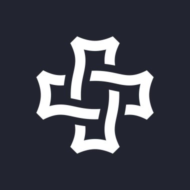 Karmaşık Geometrik Çağdaş Element. İşletme İşletmeleri için Logo Tasarımı. Web siteleri, Web Tasarımı, Mobil Uygulama veya Siyah hakkında Bilgi Grafikleri için Özet Birleştirilmiş Rakamlar