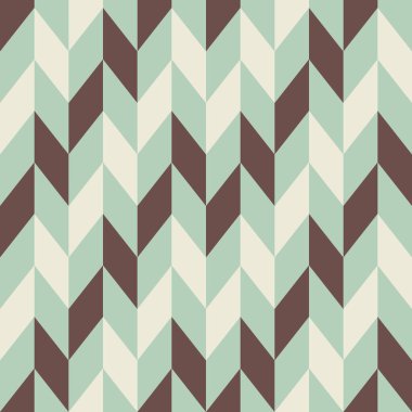 Kahverengi, açık mavi ve beyaz renklerdeki soyut dikey zigzag Retro deseni. Şablon Banner Sosyal Medya Reklamcılığı için arkaplan