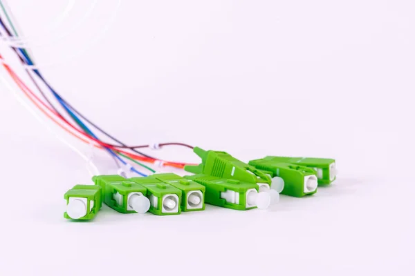 Fiber optic single mode patch cord with connectors sc