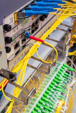 Fiber Optik Yama Kablosu Optik Hat Terminaline Bağlandı