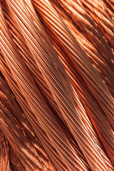 銅ワイヤケーブル 原材料エネルギー産業 — ストック写真