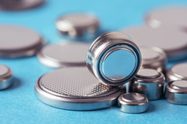 Close-up button cell battery, used in watch, computer and small electronic devices