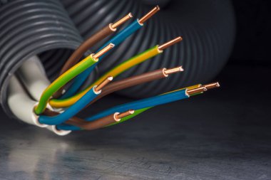 Bakır Güç Tedarik Kablosu ile Oluklu Elektrik Kanal Borusu