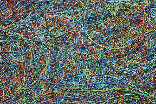 Cables Cables Eléctricos Coloreados —  Fotos de Stock