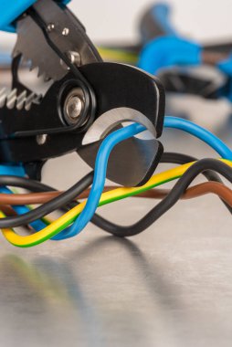 Kerpeten ve elektrik kablosu kesme, elektrik atölyesi aracı