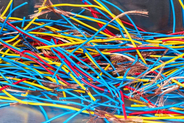 Bakır Kablolar Hammaddeler Enerji Endüstrisi — Stok fotoğraf