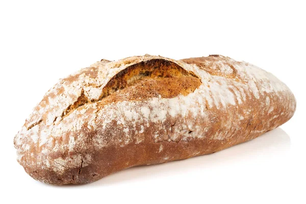 Frisch Gebackenes Brot Isoliert Auf Weißem Hintergrund — Stockfoto