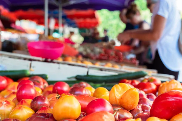 Verduras Frescas Mercado Callejero Provenza Francia —  Fotos de Stock