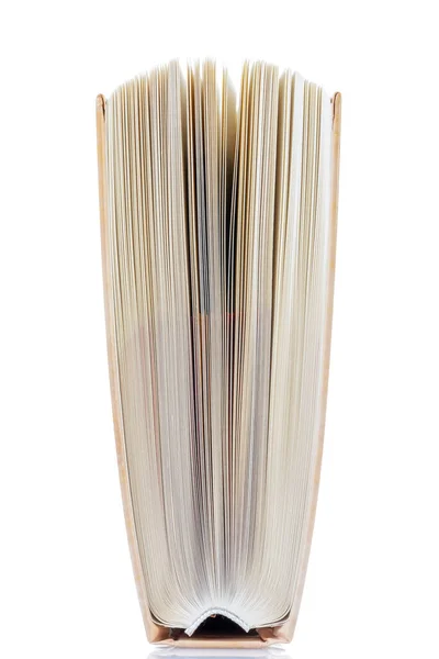 Standing Hardcover Buch Isoliert Auf Weißem Hintergrund — Stockfoto