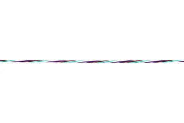 Разноцветный Компьютерный Кабель Белом Фоне — стоковое фото