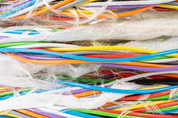 Stripped colored fiber optical cable tube