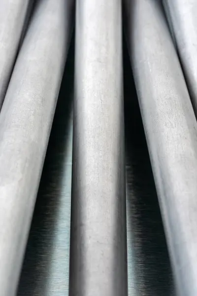 Pipeline steel tubes, industry material , close-up