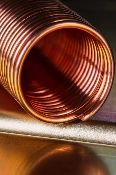 Copper Wire Non Ferrous Metals Raw Material Metallurgical Industry — Stock Photo, Image