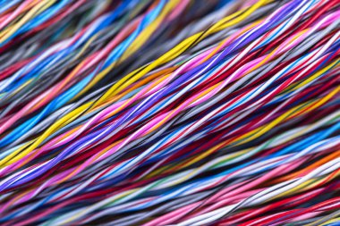 Renkli elektrik kablosu arkaplan dokusu